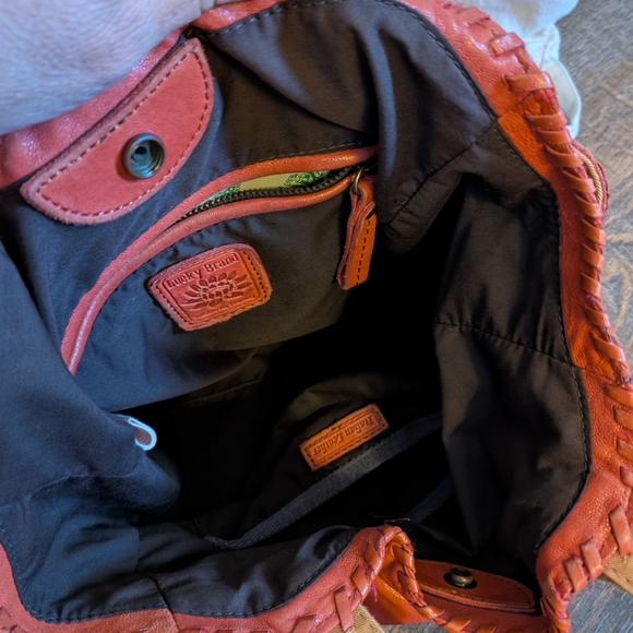 Lucky Brand Pink Leather Tote with Slouchy Design - Picture 4 of 4